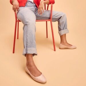 NEW TOMS Briella Ballet Flat Metallic Pink Size 11